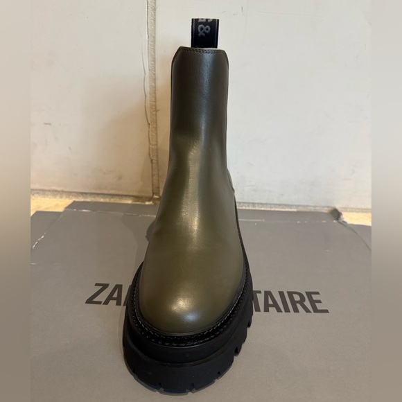 ZADIG & VOLTAIRE 65mm Leather Ankle Boots Sz 38 (7 US) - Picture 5 of 9